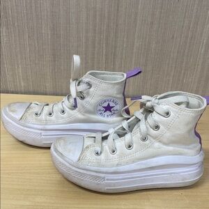 Converse Chuck Taylor All Star Move Color Pop Platform‎ white & purple high top